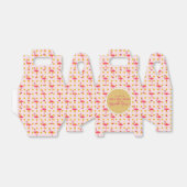 Ballotins Boîtes à pignon personnalisées Rose Flamant Rose O (Déplié)