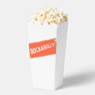 Ballotins Boîtes à pop-corn blanc déchiquetées et inclinées 