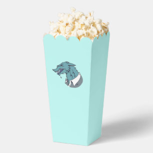 Ballotins Boîtes à pop-corn bleu Werewolf
