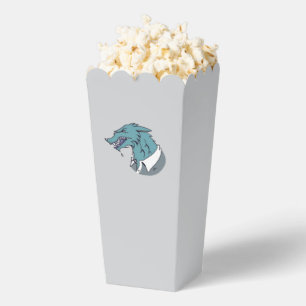 Ballotins Boîtes à pop-corn gris bleu Werewolf