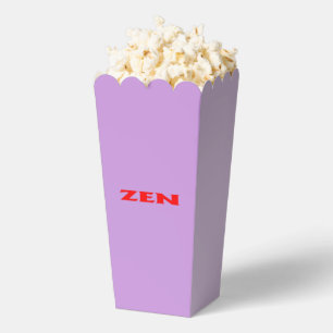 Ballotins Boîtes à pop-corn lilas rouge zen