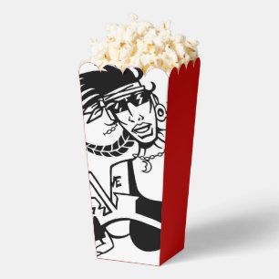 Ballotins Boîtes à pop-corn noir blanc