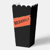 Ballotins Boîtes à pop-corn noir déchirées et inclinées Rock (Recto)