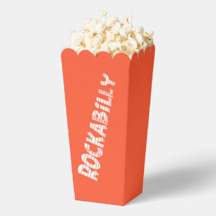 Ballotins Boîtes à pop-corn orange RockABilly