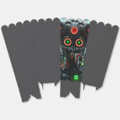 Ballotins Boîtes à pop-corn Robot 3 (Déplié)