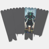 Ballotins Boîtes à pop-corn Robot 4 (Déplié)