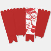 Ballotins Boîtes à pop-corn rouge blanc (Déplié)