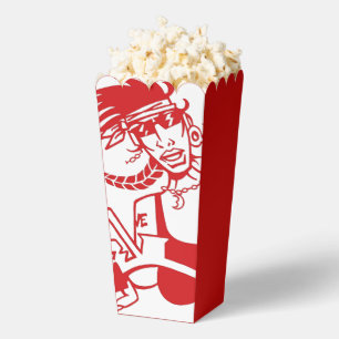 Ballotins Boîtes à pop-corn rouge blanc