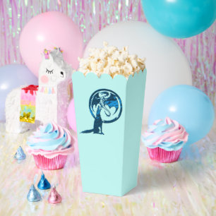 Ballotins Boîtes à popcorn bleu Wolf and Dragon