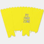 Ballotins Boîtes à popcorn jaune PC Free Zone (Déplié)