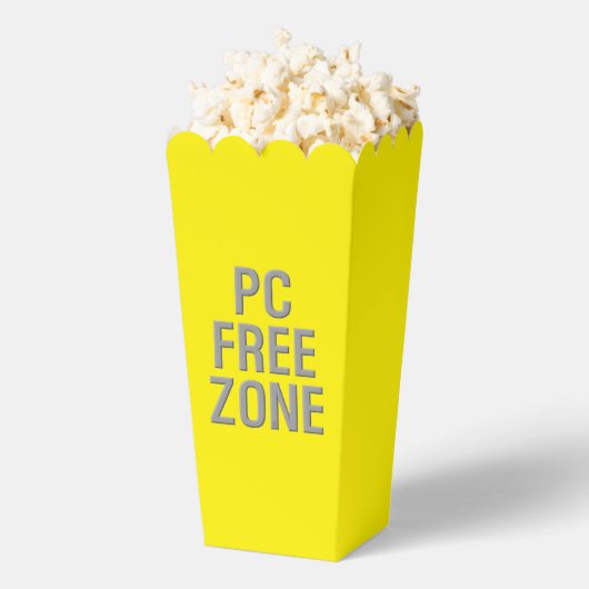 Ballotins Boîtes à popcorn jaune PC Free Zone (Sauté)