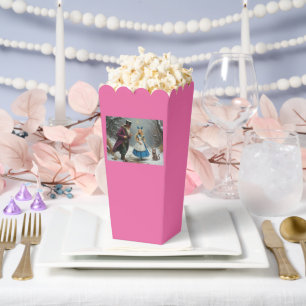 Ballotins Boîtes à popcorn rose Alice d'hiver