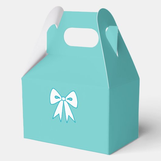 Ballotins Boîtes-cadeaux Aqua Bow (Recto)