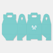 Ballotins Boîtes-cadeaux Aqua Bow (Déplié)