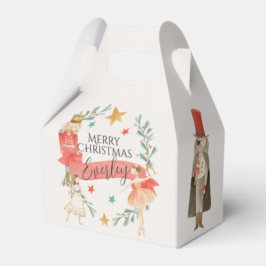 Ballotins Boîtes-cadeaux personnalisées Nutcracker Thème (Verso)