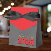 Ballotins Boîtes cadeaux Red & Bronze Gold Chalkboard Gradua