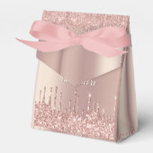 Ballotins Boîtes cadeaux rose Parties scintillant or avec no (Verso)