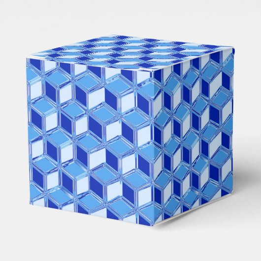 Ballotins Boîtes Chrome 3-d - bleu cobalt (Verso)