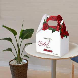 Ballotins Boîtes de boisson de mariage avec des fleurs borde