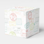 Ballotins Boîtes de cadeaux de fête avec tampon de passeport (Verso)