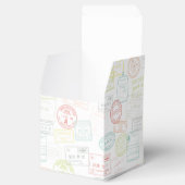 Ballotins Boîtes de cadeaux de fête avec tampon de passeport (Ouvert)