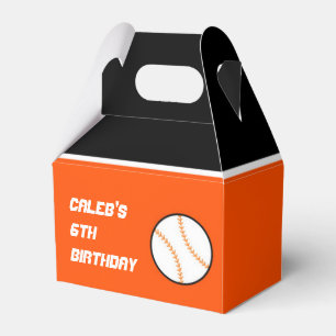 Ballotins Boîtes de cadeaux de fête d'anniversaire Baseball 