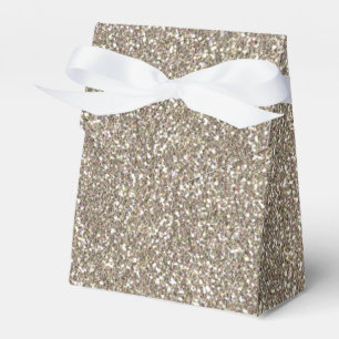 Ballotins Boîtes de cadeaux de fête de Noël pailletées d'or