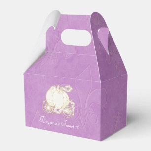 Ballotins Boîtes de cadeaux de fête violettes de Carrosse en