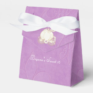 Ballotins Boîtes de cadeaux de fête violettes de Carrosse en