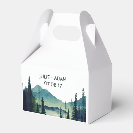 Ballotins Boîtes de cadeaux de mariage de camping (Verso)