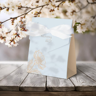 Ballotins Boîtes de cadeaux de mariage floraux minimalistes