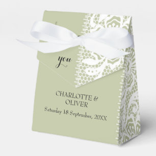 Ballotins Boîtes de cadeaux de mariage personnalisées Floral