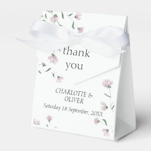 Ballotins Boîtes de cadeaux de mariage personnalisées Floral