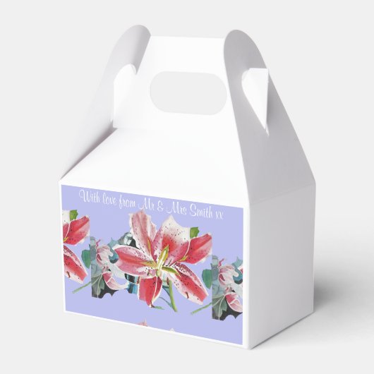 Ballotins Boîtes de dragées de mariage en fleurs de lilas po (Arrière)