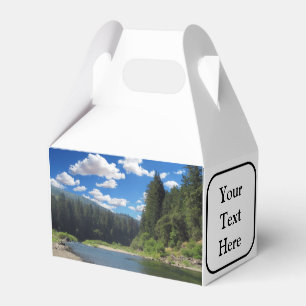 Ballotins Boîtes de faveur à pignon personnalisées Redwoods 