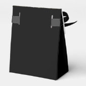 Ballotins Boîtes de faveur de dentelle noire et or (Arrière)