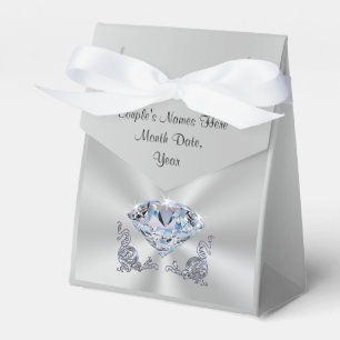 Ballotins Boîtes de faveur de diamant personnalisées, vos no