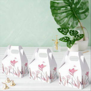 Ballotins Boîtes de faveur de fleurs à l'aquarelle – Élégant