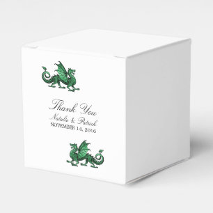 Ballotins Boîtes De Faveur De Mariage De Dragon Vert