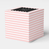 Ballotins Boîtes de faveur de mariage personnalisées | rose  (Verso)