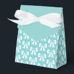 Ballotins Boîtes de faveur de ruban Aqua Élégant<br><div class="desc">Le design est issu de l'art original.</div>