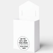 Ballotins Boîtes de faveur de tente personnalisées 25% de ré (Ouvrir)