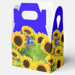 Ballotins Boîtes de faveur ou de cadeaux de tournesols