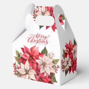 Ballotins Boîtes de Faveur Poinsettias