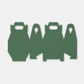 Ballotins Boîtes de faveur vert chasseur uni (Déplié)
