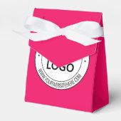 Ballotins Boîtes de faveurs avec texte de logo d'entreprise  (Verso)