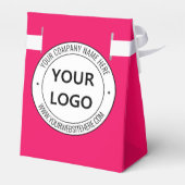 Ballotins Boîtes de faveurs avec texte de logo d'entreprise  (Arrière)