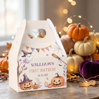 Ballotins Boîtes de faveurs d'anniversaire Halloween Citroui