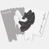 Ballotins Boîtes de Faveurs de Chaussures de Mariage Doublur (Déplié)