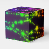 Ballotins Boîtes de faveurs de cube d'anniversaire de lumièr (Verso)